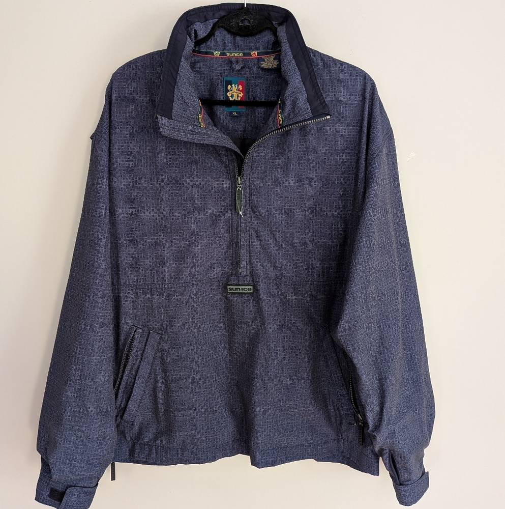 Rare Vintage Sunice Gore-Tex Golf Pullover late 90s waterproof ½ zip shell XL